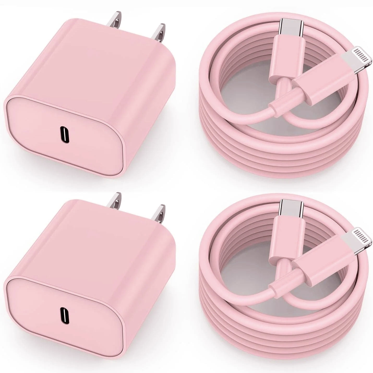 JOZASHON iPhone 14 11 12 13 Fast Charger-PD 20W Adapter Wall Fast Charger with 6ft pink USB C Cable Compatible with Phone 14/14Pro/13/13 Pro/12/12Pro/XS/Max/XR/X/8/8 Plus /ipad/ iPod